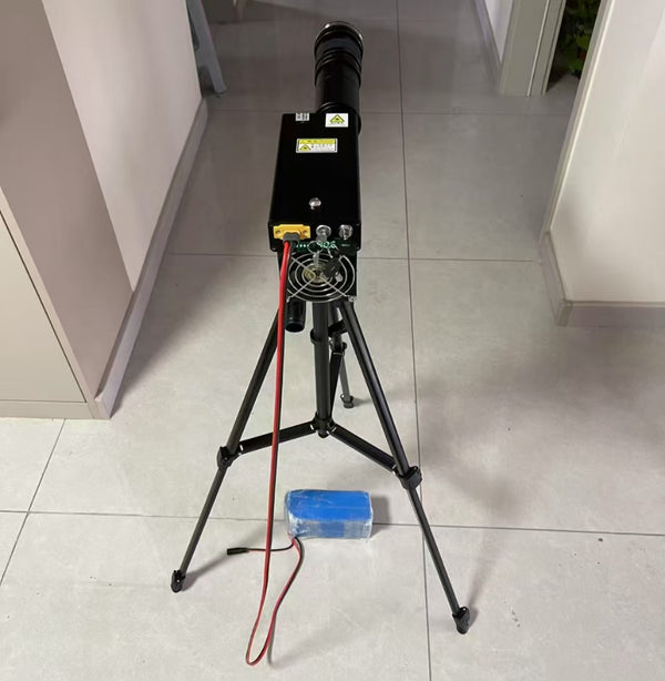 HR500-DIY Laser Cannon. Upgraded 500 W high power(Battery 4500mA*20, Wavelength 1064) Cannon barrel lens. Range 50-100 meters